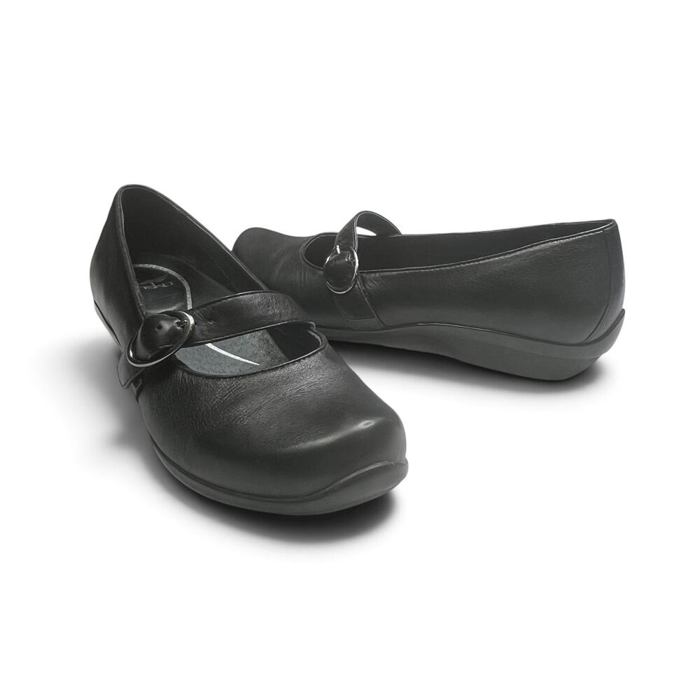Dansko Orla Black Nappa Leather Mary Jane Comfort Shoes EU 39 US 8.5-9